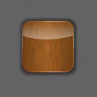 Wood application icon vector illustration