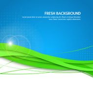 Beautifull fresh background Eco green and blue backgdrop with halftone
