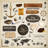 Vintage Retro Labels Icon Set N15