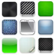 Square modern app template icons N6