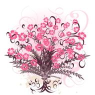 beautiful vector floral design N2
