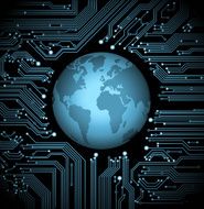 circuit board globe