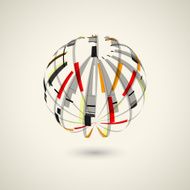 abstract ball style shape technology concept background