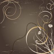 Grunge floral background N121