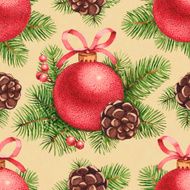 Watercolor christmas pattern N13