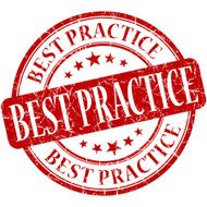 Best practice red round grungy vintage rubber stamp
