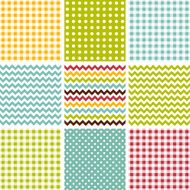 Check dot chevron seamless pattern set N2