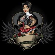 Goth Girl Tattoo Design