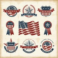 Vintage American labels set N2