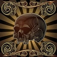 background with skull N6