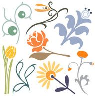 Floral Design Elements (Vector) N5
