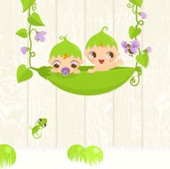 Sweet twins in a pod
