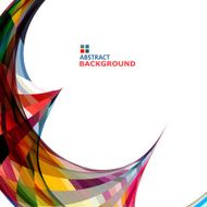 abstract colorful wave shape technology concept background