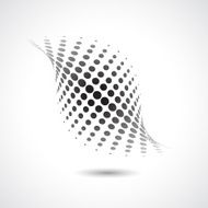 abstract black and white dots pattern background N6