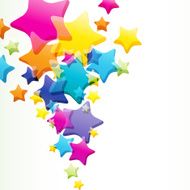 Abstract background with colorful stars N2