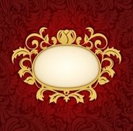 Elegant Old-fashioned Ornate Oval Frame