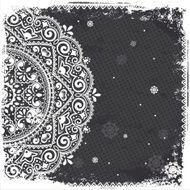 White vintage ornament