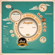 Retro web design template N2