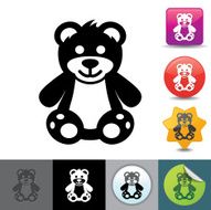 Stuffed bear icon