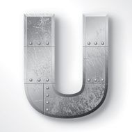 Metal Letter U