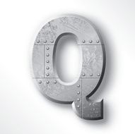 Metal Letter Q