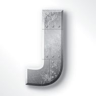 Metal Letter J N2