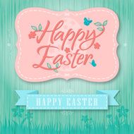 Vintage Easter Board with Banner