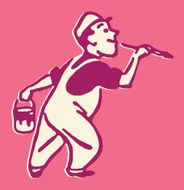 Housepainter at Work
