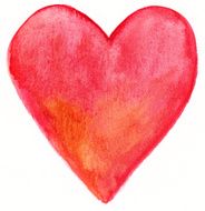Red painted heart N3