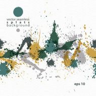 Colorful splattered web design repeat pattern art ink blob N10