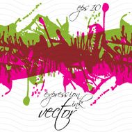 Colorful splattered web design repeat pattern art ink blob N11