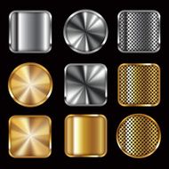 Metallic buttons N2