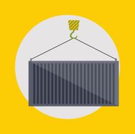 Warehouse icons logistic blank and transportation storage vecto N12