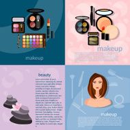 Makeup artist fashion ccosmetology beautiful woman set N2