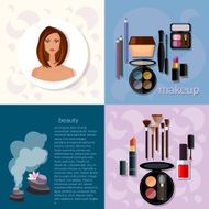 Beauty fashion concept makeup products professional make-up set N2