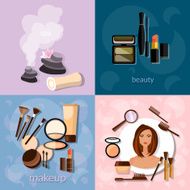 Beauty salon makeup woman face cosmetology spa set N2