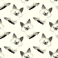 Kitten Cute baby pattern 2 N2