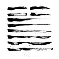 Hand drawn vector vintage texture Abstract brush strokes collection