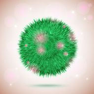 Vector fluffy abstract ball