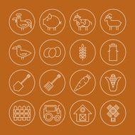 farm icons Set N6