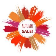 Vector Sale Banner from Brush Strokes