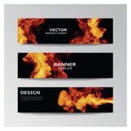 Template of banner with abstract smoky shapes N10