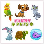 Funny cartoon pets collection N2