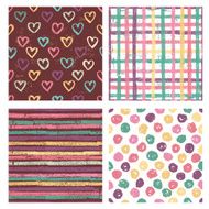 Set of four seamless patterns N8