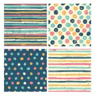 Set of four bright seamless patterns N2