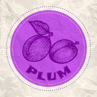 Vintage plum