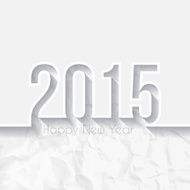 Happy New Year 2015 - Paper Design