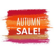 Vector Sale Background from Brush Strokes