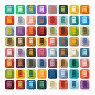 Flat design cotton swabs
