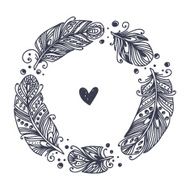 Feather vector frame N2